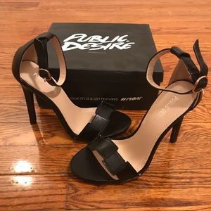 Public desire black heel